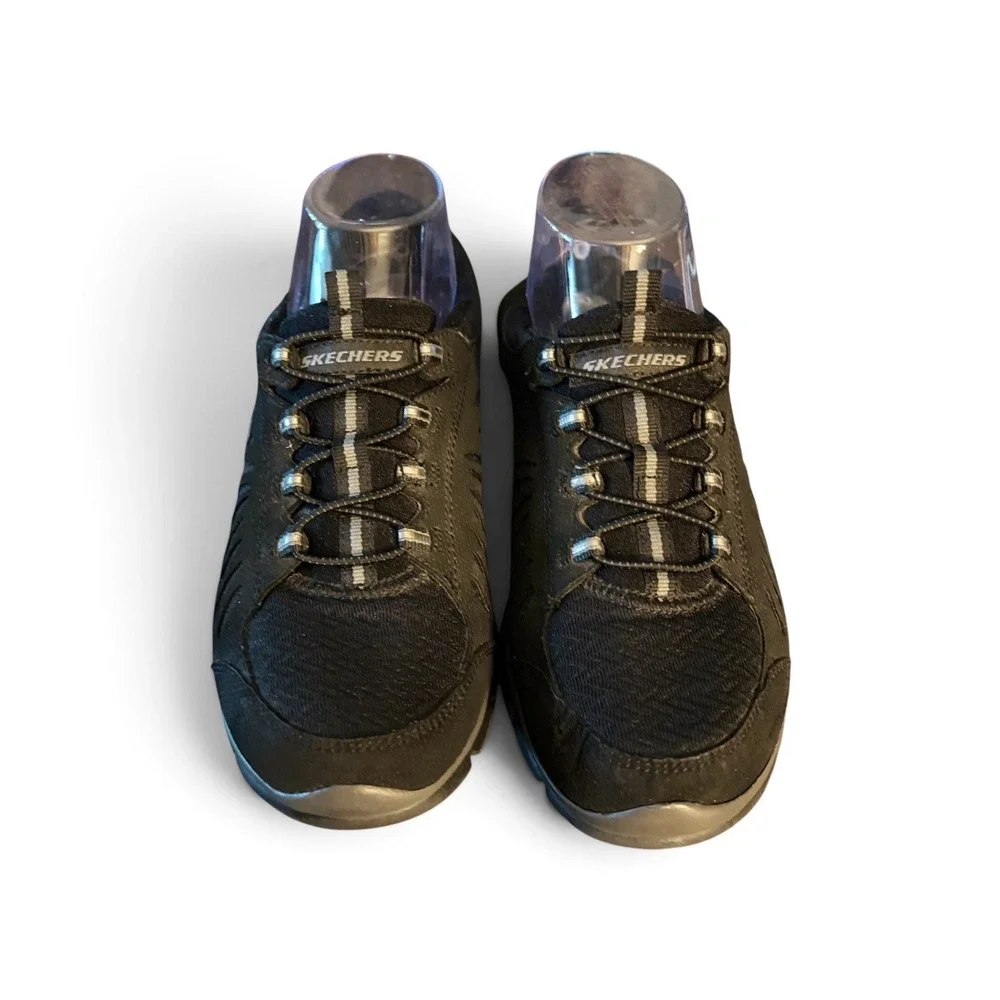 Skechers Gratis In Motion 22169 Women's 7.5 Black Flex Bungee Sneakers EU 37.5